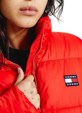 Jacke Tommy Jeans Modern Puffer Rot Damen