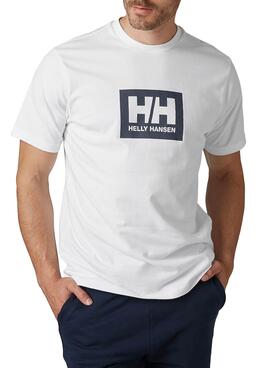 T-Shirt Helly Hansen Box Weiss für Herren