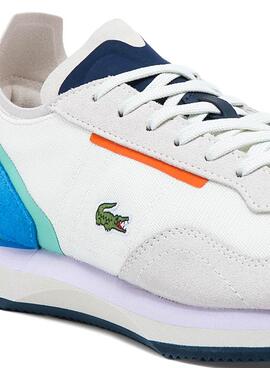 Sneaker Lacoste Match Break Weiss Blau Damen