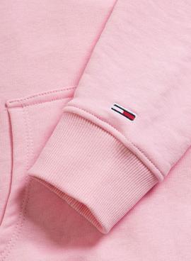 Sweatshirt Tommy Jeans Essential Rosa für Damen