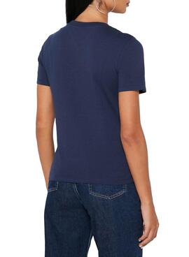 T-Shirt Tommy Jeans Timeless Marineblau für Damen