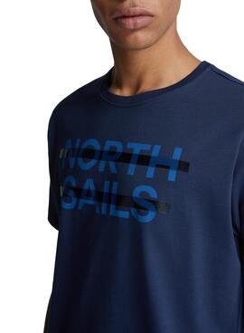 T-Shirt North Sails Logo Blau für Herren