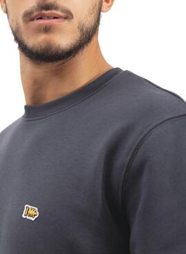Sweatshirt Klout Basic Organische Baumwolle Anthrazit