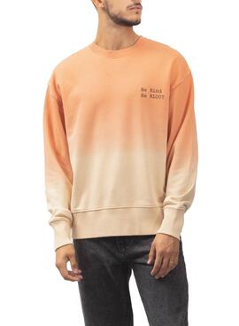 Sweatshirt Klout Dip Dye Naranja für Herren