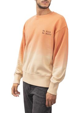 Sweatshirt Klout Dip Dye Naranja für Herren