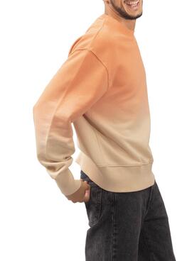 Sweatshirt Klout Dip Dye Naranja für Herren
