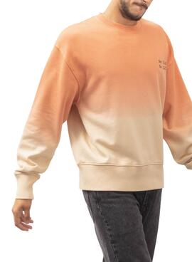 Sweatshirt Klout Dip Dye Naranja für Herren