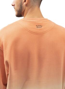 Sweatshirt Klout Dip Dye Naranja für Herren