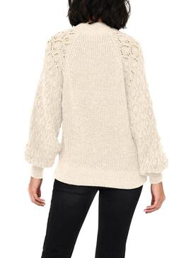 Pullover Only Freeze M/L Highneck Grau für Damen