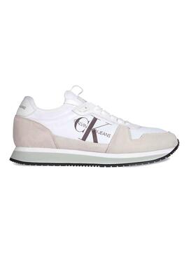 Sneaker Calvin Klein Retro Runner Weiss Herren
