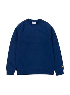 Sweatshirt Carhartt Chase Blau