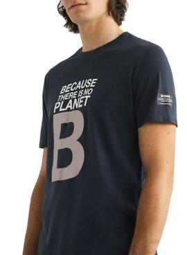 T-Shirt Ecoalf Great B Marineblaues für Herren