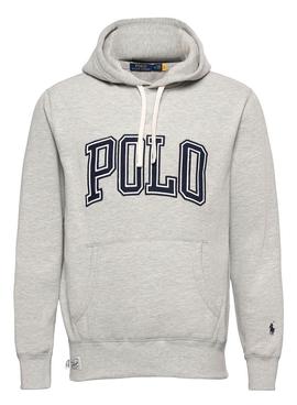 Sweatshirt Polo Felpa Grau für Herren