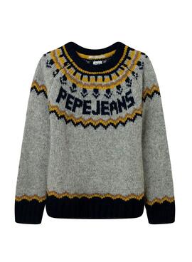 Pullover Pepe Jeans Victor Grau für Junge