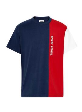 T-Shirt Tommy Jeans Farbblock für Herren