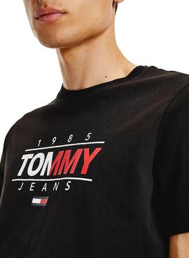 T-Shirt Tommy Jeans Essential Graphic Schwarz Für Herren