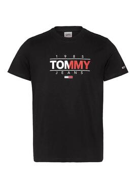 T-Shirt Tommy Jeans Essential Graphic Schwarz Für Herren