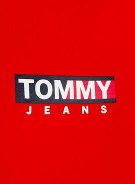 Sweatshirt Tommy Jeans Eintrag Graphic Rot Herren