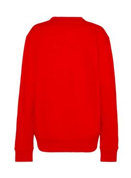Sweatshirt Tommy Jeans Eintrag Graphic Rot Herren
