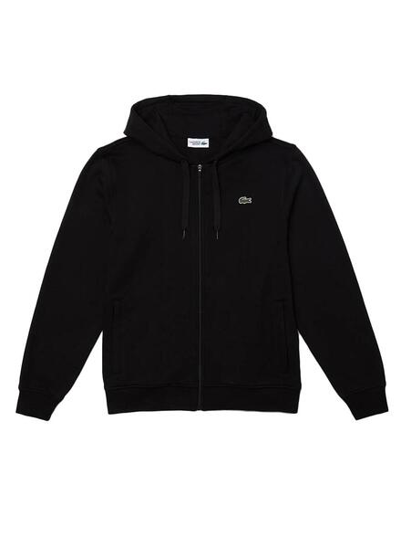 Black lacoste hoodie online