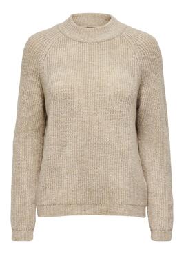 Pullover Only Jade Knitted Beige für Damen