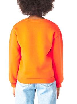 Sweatshirt Naf Naf Felpa Orange für Damen