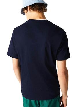 T-Shirt Lacoste Marineblau für Herren