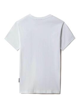 T-Shirt Napapijri S-Box W Weiss für Damen