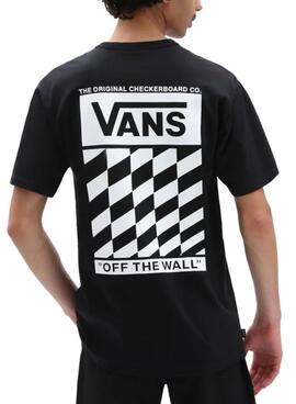 T-Shirt Vans Mn Off The Wall Slanded Schwarz Herren