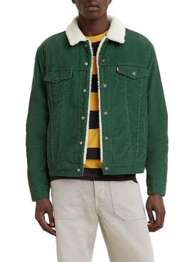 Jacke Levis Sherpa Grün für Herren