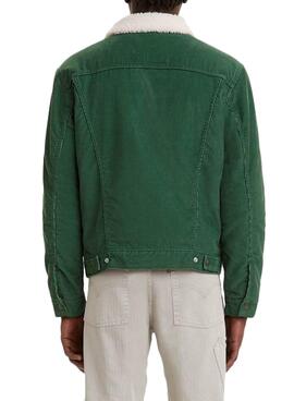 Jacke Levis Sherpa Grün für Herren