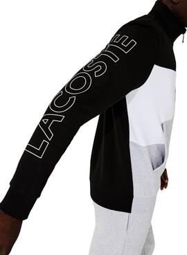 Trainingsanzug Lacoste Farbe Block Grau Für Herren