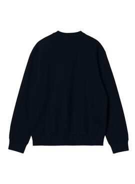 Sweatshirt Carhatt Basic Marineblau für Herren