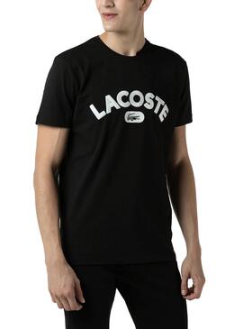 T-Shirt Lacoste Logo Schwarz für Herren
