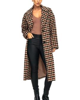 Jacke Only Daisy Long Kariert für Damen