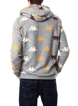 Sweatshirt Kappa Fancy Logos Grau für Herren