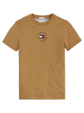 T-Shirt Tommy Hilfiger Heritage Braun für Junge