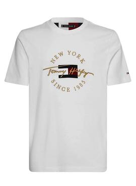 T-Shirt Tommy Hilfiger Icon Roundall Weiss