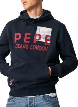 Sweatshirt Pepe Jeans Joel Marineblau für Herren