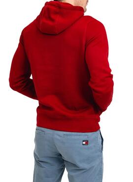 Sweatshirt Tommy Hilfiger Logo Hoody Rot Herren