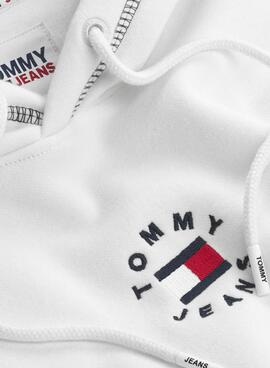 Sweatshirt Tommy Jeans Tiny Circu Weiss für Herren
