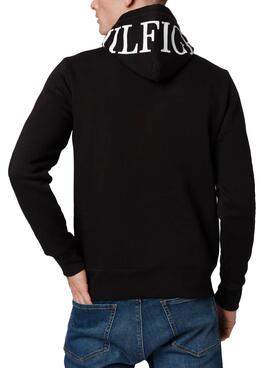Sweatshirt Tommy Hilfiger Logo On Schwarz für Herren