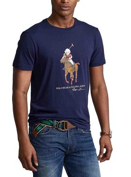 T-Shirt Polo Ralph Lauren Bear Marineblau für Herren