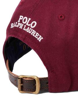 Mütze Polo Ralph Lauren Bear Granatrot für Herren