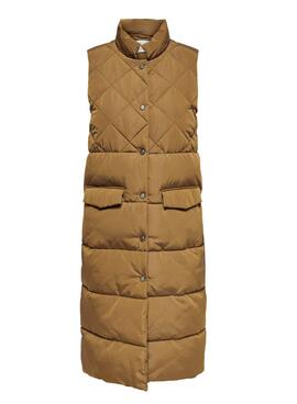 Weste Only Stacy Camel für Damen