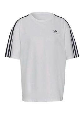 T-Shirt Adidas Adicolor Oversized Weiss Damen