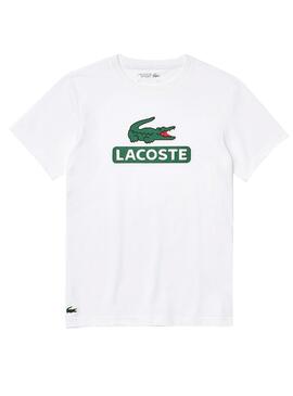 T-Shirt Lacoste Sport Logo Weiss für Herren