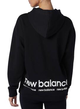 Sweatshirt New Balance Essentials ID Schwarz Damen