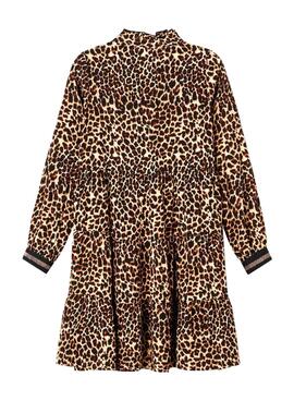 Kleid Name It Nagira Leopard für Mädchen