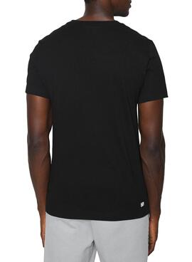 T-Shirt Lacoste Sport Logo Schwarz für Herren